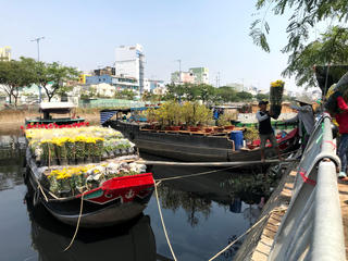 Đặc sắc chợ hoa trên bến dưới thuyền