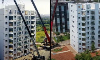 Tòa nhà 10 tầng xây trong một ngày