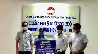 Thanh Hoá: Tiếp nhận thêm 10 tỷ đồng ủng hộ phòng, chống dịch Covid-19