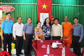 Mặt trận Cần Thơ thăm, chúc Tết Chôl Chnăm Thmây năm 2019