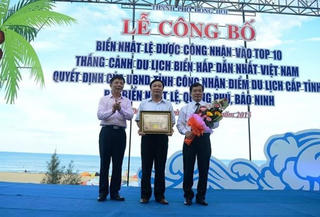 Quảng Bình: Công nhận biển Nhật Lệ là 1 trong 10 thắng cảnh du lịch biển hấp dẫn nhất Việt Nam