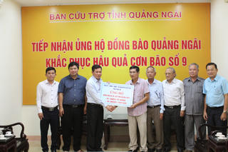 Long An và An Giang ủng hộ người dân Quảng Ngãi 1,5 tỷ đồng