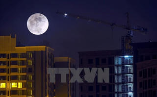 [Ảnh] Sững sờ với siêu trăng lớn nhất 100 năm qua tại Hà Nội