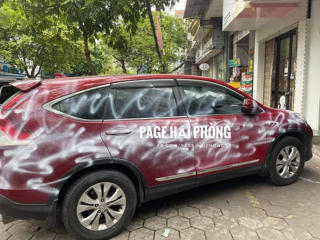 Hải Phòng: Điều tra vụ xe Honda CR-V bị xịt sơn 