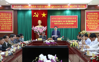 Phó Thủ tướng Vương Đình Huệ làm việc với lãnh đạo tỉnh Lâm Đồng