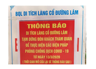 Làng cổ Đường Lâm dừng đón khách tham quan