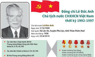 [Infographics] Nguyên Chủ tịch nước Lê Đức Anh từ trần
