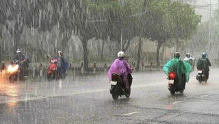 Nhiều nơi có mưa dông