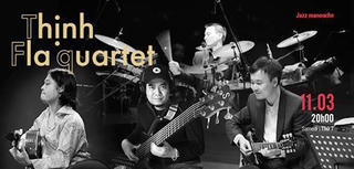 Nhóm nhạc Thịnh Fla Quartet biểu diễn nhạc Jazz Manouche.