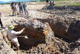 Ngôi mộ bằng đá nguyên khối ở Quảng Phương không phải là mộ cổ