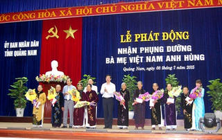 Quảng Nam: Kêu gọi cộng đồng phụng dưỡng hơn 600 Mẹ VNAH