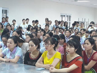 10/16 kiến nghị của người lao động Công ty S&H Vina Thạch Thành đã được giải quyết