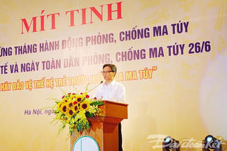 Mít tinh hưởng ứng tháng hành động phòng, chống ma túy