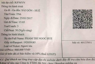 Bắt đầu xuất hiện vé tàu Tết giả
