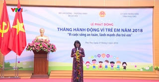 Tổ chức phát động Tháng hành động vì trẻ em năm 2018