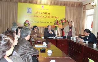 Kỉ niệm 100 năm sinh  nhà văn Đỗ Đức Dục