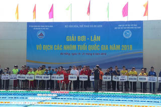Gần 350 vận động viên tham gia Giải bơi - lặn vô địch các nhóm tuổi quốc gia