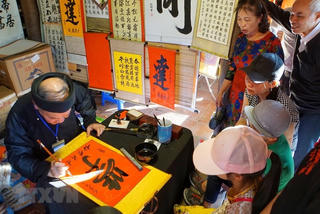 Người dân Hà Nội nô nức du xuân, xin chữ đầu năm Kỷ Hợi