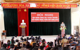 Si Ma Cai (Lào Cai): 54 cán bộ được tập huấn xây dựng nông thôn mới