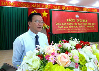 Giao ban công tác Mặt trận năm 2015 cụm các tỉnh Tây Nguyên