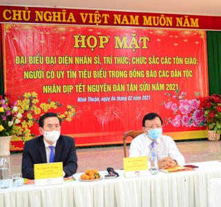 Ninh Thuận: Họp mặt nhân sĩ, trí thức, chức sắc các tôn giáo