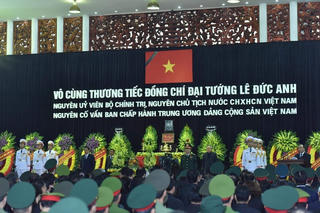 [ẢNH] Lễ Truy điệu nguyên Chủ tịch nước, Đại tướng Lê Đức Anh