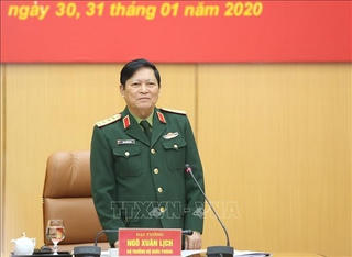 Bộ trưởng Bộ Quốc phòng làm việc với Tổng cục Chính trị