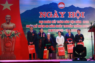 Phó Chủ tịch Thường trực Quốc hội Tòng Thị Phóng dự Ngày hội Đại đoàn kết tại xã Ba Vì, Hà Nội