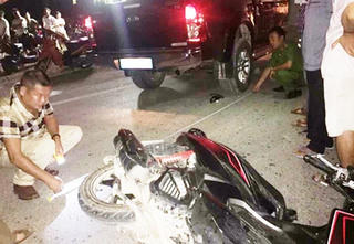 Nghệ An: Va chạm xe biển xanh, 1 thanh niên tử vong