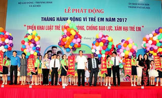 Phát động tháng hành động có chủ đề chống xâm hại trẻ em