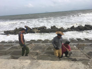 Hoàn thành tuyến bờ kè cứng chống sạt lở ở Cửa Đại