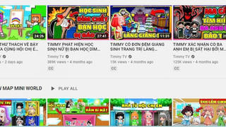 Đề nghị xử lý kênh TIMMY TV có nội dung không phù hợp với trẻ em