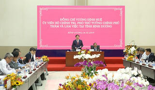 Phó Thủ tướng Vương Đình Huệ: Bình Dương phải trở thành một trung tâm kinh tế