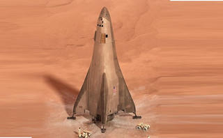 Tàu đổ bộ sao Hỏa mới chạy bằng hydro hóa lỏng