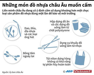 [Infographics] Những loại đồ nhựa châu Âu đang muốn cấm