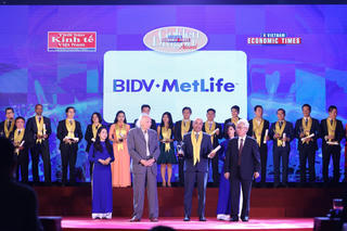 BIDV MetLife nhận giải thưởng Rồng Vàng 2017