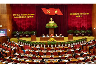 Thông cáo báo chí về ngày làm việc thứ hai Hội nghị Trung ương 13