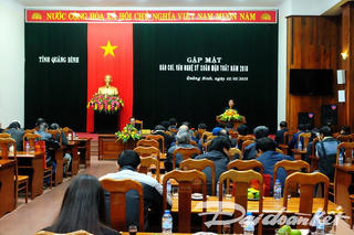 Quảng Bình gặp mặt báo chí, văn nghệ sỹ Xuân Mậu Tuất