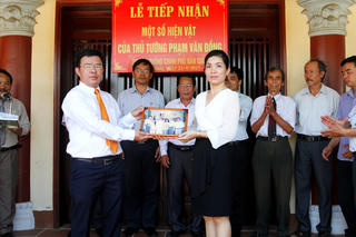 VPCP bàn giao hiện vật của cố Thủ tướng Phạm Văn Đồng cho tỉnh Quảng Ngãi