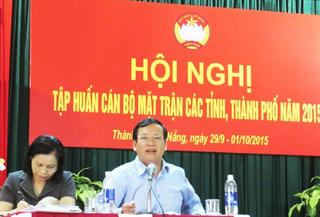 Bế mạc hội nghị Tập huấn cán bộ Mặt trận tỉnh/ thành phố