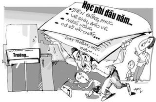 Lạm thu trong trường học: Thông tư đúng, cách làm sai