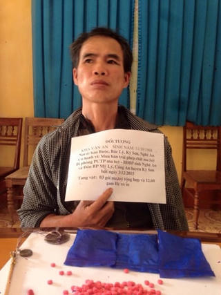 Biên phòng bắt đối tượng vận chuyển ma tuý