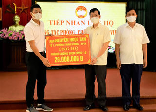 Thái Nguyên: Tiếp nhận ủng hộ công tác phòng, chống dịch Covid -19