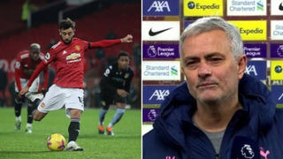 Ca ngợi Son Heung Min, HLV Mourinho 'cà khịa' Bruno Fernandes