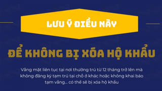 Lưu ý điều này để không bị xóa hộ khẩu