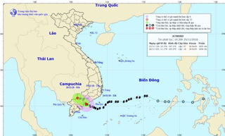 Bão số 9 đã suy yếu thành áp thấp nhiệt đới, nhiều nơi mưa rất to