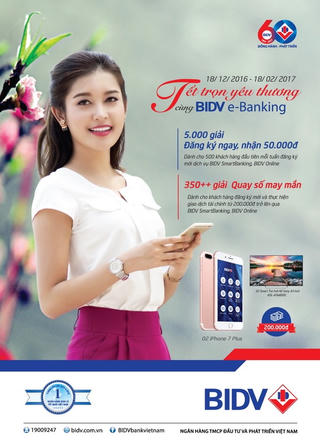Kết quả đợt 1 chương trình Tết trọn yêu thương cùng BIDV e-Banking