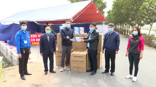 MTTQ huyện Lương Tài tiếp nhận ủng hộ phòng, chống dịch Covid - 19