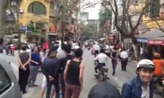 Truy bắt nghi can nổ súng ở phố Cửa Nam