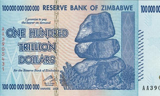 Tờ tiền mệnh giá 100 nghìn tỷ giá trị kém nhất thế giới